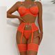 thumbnail image 2 of Sexy mujer Babydoll ropa interior encaje Bowknot perspectiva ropa de dormir íntima Tanga con liga conjunto de lencería Fridja nalpqowj42037, 2 of 9
