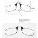 thumbnail image 5 of Llavero práctico con miniclip para la nariz, gafas de lectura + estuche estilo Thinoptics, 5 of 5
