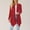 Red, variant on Women Fashion Long Sleeve Cardigan Autumn Lightweight Open Front Draped Mid Long Asymmetric Coat 3x Sweaters for Women plus Size And Cardigan Cardigan Polyester Lightweight Cardigan for Women for