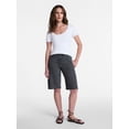 thumbnail image 3 of Time and Tru Women's Ribbed Scoop Neck Tee with Short Sleeves, Sizes XS-XXXL, 3 of 6