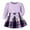 Purple, variant on ZHOGXU Toddler Girl Skirt Set 2Pcs Outfits Long Sleeve Solid Color Knit Tops And Flared Mini Skirts With Bowknot Kids Cute Clothes,Purple,100