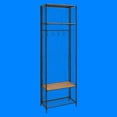 thumbnail image 4 of Linon Grid Metal and Wood Locker Coat Rack, 4 Hooks, 2 Shelves, 4 of 4