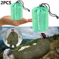 thumbnail image 1 of Xihbxyly Saco de Dormir de Supervivencia para Exteriores, Resistente Al Frío, Ligero y Portátil, Fácil de Transportar, Ideal para Acampar, Senderismo y Viajes. Juego de 2 Piezas, Tamaño 2,1 X 1,2 M., 1 of 1