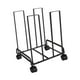 thumbnail image 5 of Carrito de almacenamiento de cartón con ruedas, estructura de metal, versátil, resistente, fácil de instalar, soporte de cartón móvil de 12,2 x 10,2 x Negro, 5 of 8