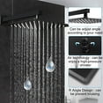 thumbnail image 2 of SR SUN RISE Shower System with 12 inch Rain Shower Head and Rough-in Valve Body and Trim Included,Matte Black, 2 of 8