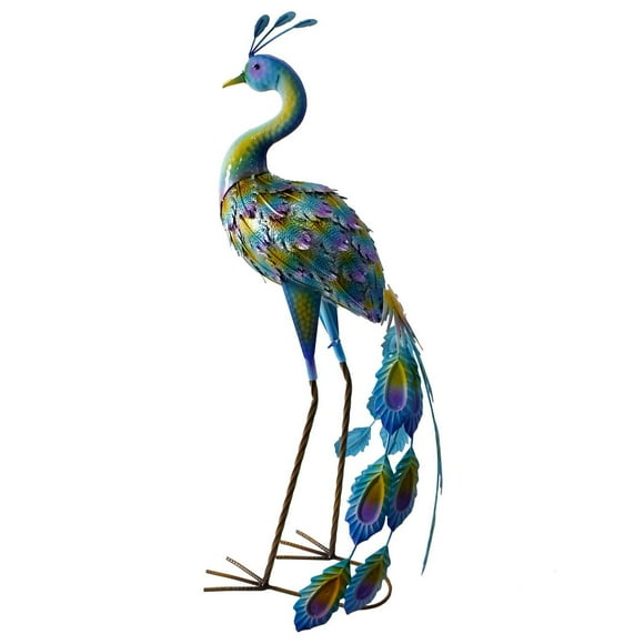 Angelo Décor Statue paon debout de 80 cm