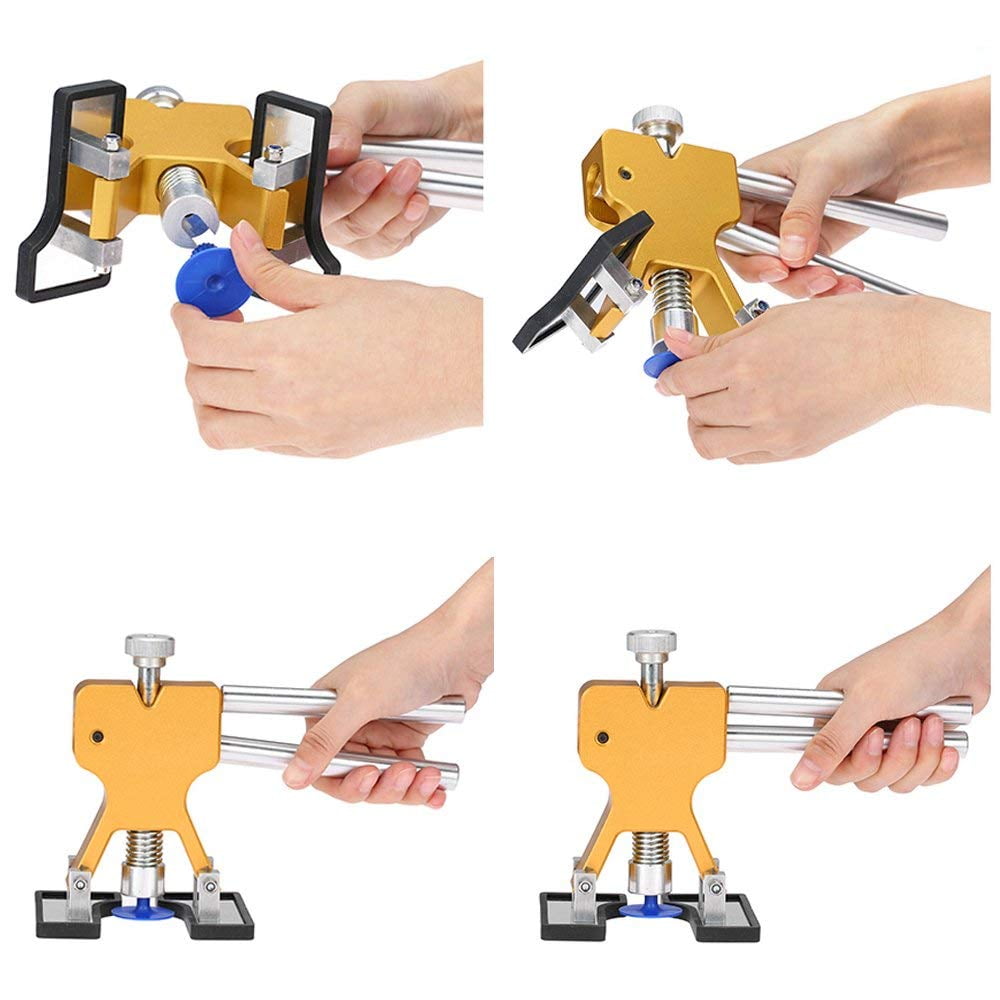 ARISD Auto Paintless Dent Repair Kits - Adjustable Gold Dent Lifter Dent  Repair Tool Kit，Pops a Dent puller Kit for Car Hail Damage Repair and Car