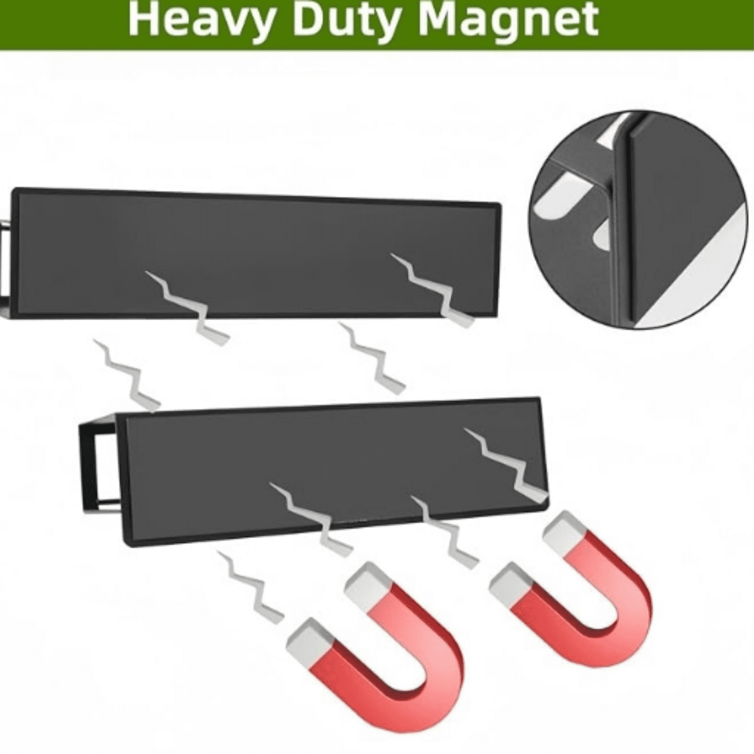 Magnetic Spice Rack for Refrigerator,Spice Organizer Magnetic Shelf for Fridge Side,Magnetic Storage Shelves for Kitchen,Small Kitchen Storage Rack with Magnetic Hooks Rack(3Pack)