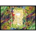 thumbnail image 1 of Carolines Treasures 8617MAT 18 x 27 Po Verre à Vin Blanc et Raisins Tapis Intérieur Ou Extérieur, 1 of 4