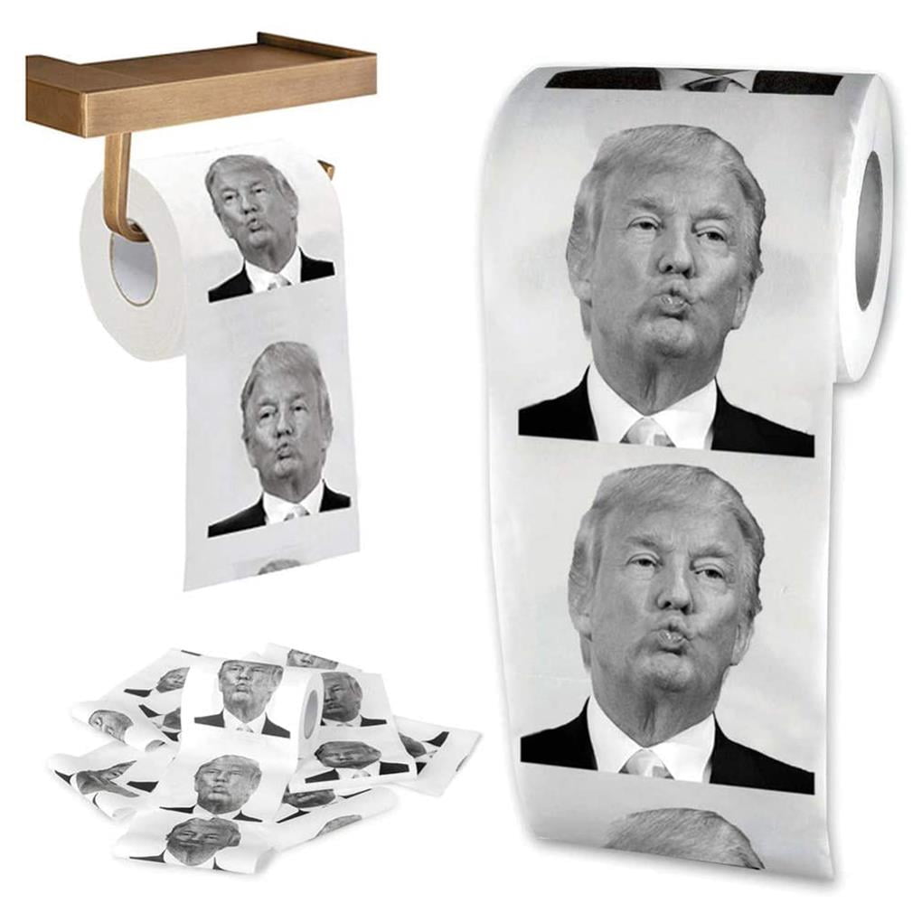 relayinert Character Printed Toilet Paper Funny Pattern Toilet Tissue Wood Pulp Paper Towel