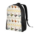 thumbnail image 2 of Disketp Funny Chicken Mochila Unisex de Apertura Lateral Completa, Mochila para Laptop para Escuela, Trabajo y Viajes, 2 of 8