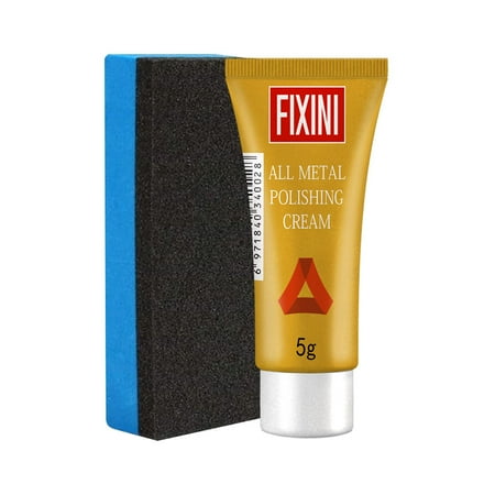 

Niovtt Metal Polishing Cream Stainless Steel Ceramic Rust Remover + Sponge (B)