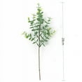 thumbnail image 5 of Zhuge 20 piezas de plantas verdes artificiales, 10 piezas de hojas de eucalipto ovaladas artificiales mixtas, tallos de semillas blancas y 10 piezas de decoración de plantas verdes, 5 of 5