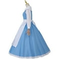 thumbnail image 4 of Women’s Princess Belle Inspired Blue Dress – Elegant Storybook Village Style Gown with Apron, 4 of 7
