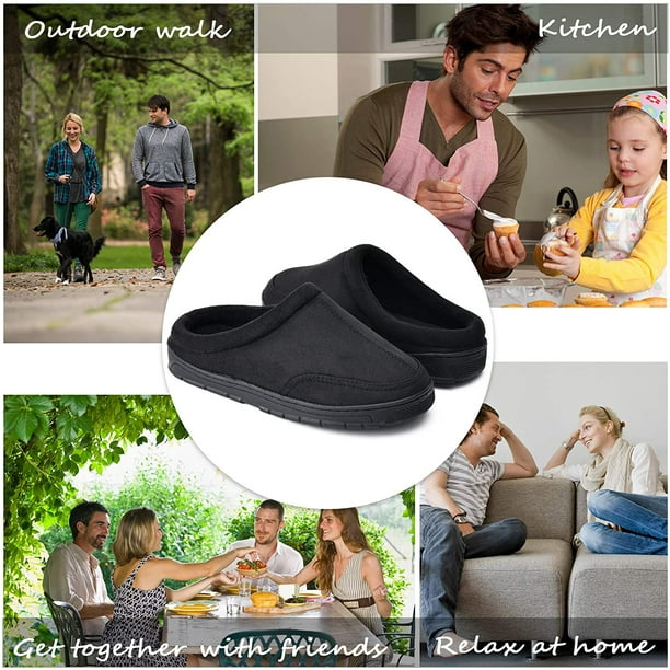 Hard sole house slippers best sale