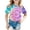 1#Purple91, variant on Byoo Tie Dye Tee Shirt for Toddler Girls Summer Short Sleeve Soft Tshirts Unisex Basic Kids Pullover Top