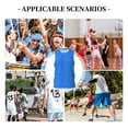 thumbnail image 6 of Naloa Dodgerblue Basketball Jersey Reversible Men's Mesh Athletic Sports Shirts Training Practice S-4XL3X-Large, 6 of 6