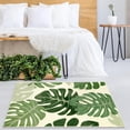 thumbnail image 2 of Leaf Area Rugs For Living Room, Green Washable Throw Rugs Tropical Monstera Plant Non-Slip High Traffic Bedroom Rugs Indoor Outdoor Carpet For Porch Dinning Room Entryway Kitchen 2x3ft, 2 of 6
