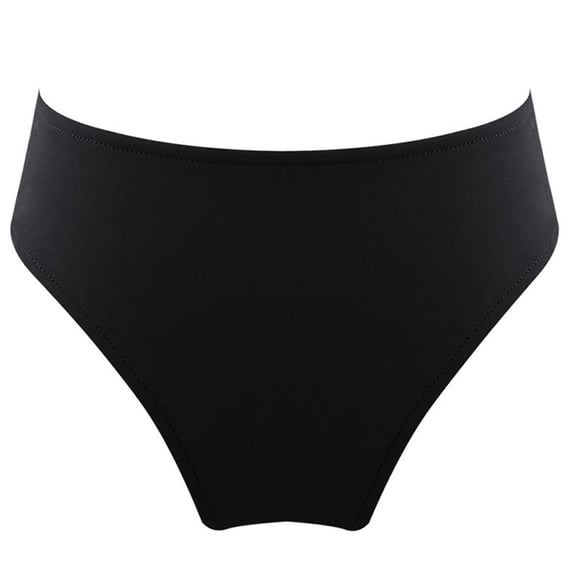 Aislor Girls' Slim Swimming Bottom with Lining UPF50  Sun Protection Rash Guard Swim Brief Black 4