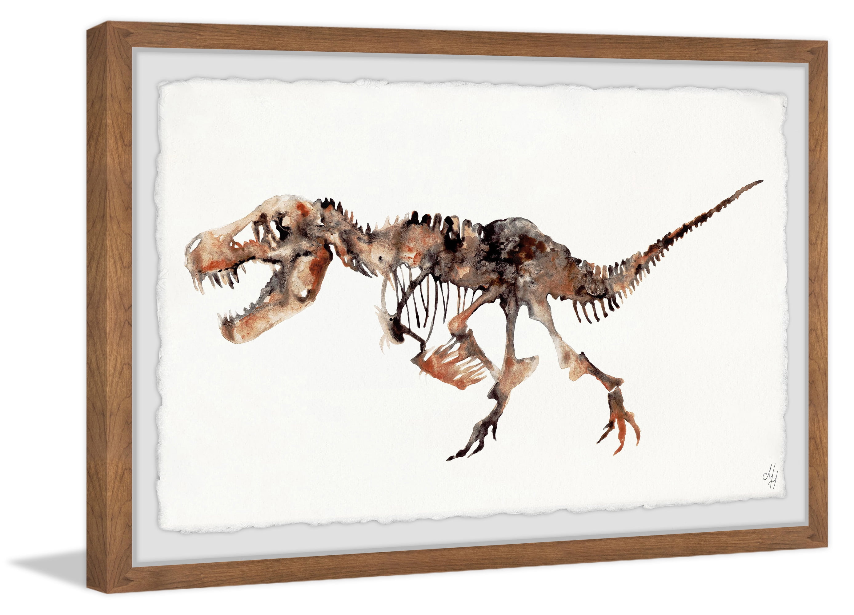 Marmont Hill Big T-Rex Skeleton Framed Wall Art