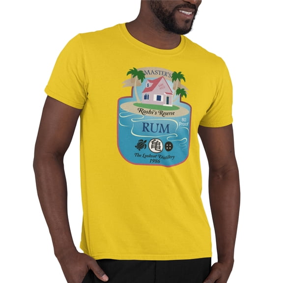 DBZ Roshi's Rum Alcohol Mashup T-shirt Designed by Impressive Inks