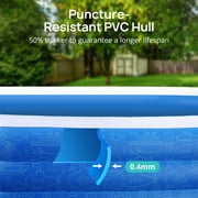 TaoTronics Inflatable Swimming Pools, 120 x 72 x 20 Blow up Swimming Pools, Kiddie Pool Large Size Thickened Blow up Swimming Pools Play Center for Kids Children Family Outdoor Garden Backyard