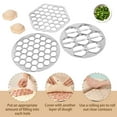 thumbnail image 2 of Tzdxfgl 3pcs Russian Dumpling Maker Aluminum Alloy Pelmeni Maker Rustproof Ravioli Maker 37 Holes 14 Holes Dumpling Pelmeni Mold for Dumplings Pies Wontons Fruit Pies, 2 of 10