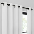 thumbnail image 2 of Umbra Ulysses Wave Geometric Light Filtering Grommet 84 in Long x 50 in Wide Curtain Panel, White, 2 of 5