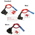 thumbnail image 2 of 12v Fuse Add-a-circuit Tap Micro/mini/standard ATM APM10A Blade Car Fuse, 2 of 8