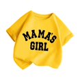 thumbnail image 3 of Big Kid Kid Girls Cute Graphic Print Round Neck Short Sleeve Tee Summer Casual T Shirt 5 Girls Tunics for Size Shirts 5t T Shirt Long Sleeve Kids Toddler Undershirt Dress 8-9 Years Yellow, 3 of 5