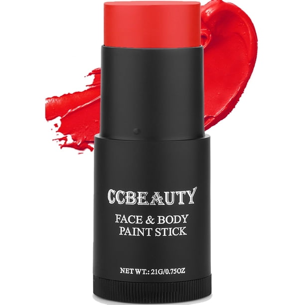 Pintura facial y corporal en barra CCBeauty Red Creamy Blendable