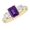 Amethyst, variant on 1 to 6 Carat Emerald 14K Yellow Gold LAB GROWN Gemstone and LAB GROWN Diamond Engagement Ring (1ct Center, AAAA Heirloom Quality) Emerald 1 Carat Size: 6