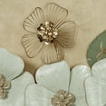 thumbnail image 4 of Ivory Floral Sophistication Metal Wall Sculpture, 4 of 5
