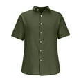 thumbnail image 3 of Button Down Shirts for Men Summer Casual Beach Vocation Shirts Plus Size Short Sleeve Shirts, 3 of 4