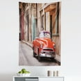 thumbnail image 1 of Cars Tapestry, Classical American Car in a Street with Houses Caribbeans Havana Cuba, Fabric Wall Hanging Decor for Bedroom Living Room Dorm, 5 Sizes, Orange Sand Brown, by Ambesonne, 1 of 1