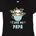 thumbnail image 4 of Inktastic Teacup Raccoon I Love My Papa Boys or Girls Baby Bodysuit, 4 of 5