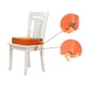 thumbnail image 3 of Cojín para silla de comedor de bebé niños de los niños Booster asiento desmontable y ajustable Asiento Elevador de asiento Mat (Naranja), 3 of 5