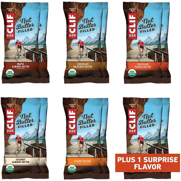 CLIF Nut Butter Filled Organic Snack Bars Variety Pack (1.76 Ounce