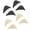 Black, variant on Toe Inserts 4 Pairs Black Beige Foam Shoe Inserts for Women Men High Elasticity Reduce Slippage in Heels Boots Sneakers
