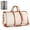 Beige, variant on Luxe Travel Bag with Wheels, Foldable Convertible Garment Bag Carry On Weekender Bag for Men and Women