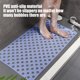thumbnail image 4 of Shower Mat Non Slip Bathtub Mat | Strong Suction Cups | Quick Drain Holes | Plastic | 28.35 x 14.57 in | Bath Mat for Tub & Shower | Gray Blue Khaki | Easy Dry | Universal Fit, 4 of 6