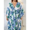 thumbnail image 4 of Edolynsa Plus Size Kaftan Dresses for Women Maxi Beach Dress Bathing Suit Cover up Lightweight Resort Wear Mumu Dress, 4 of 8