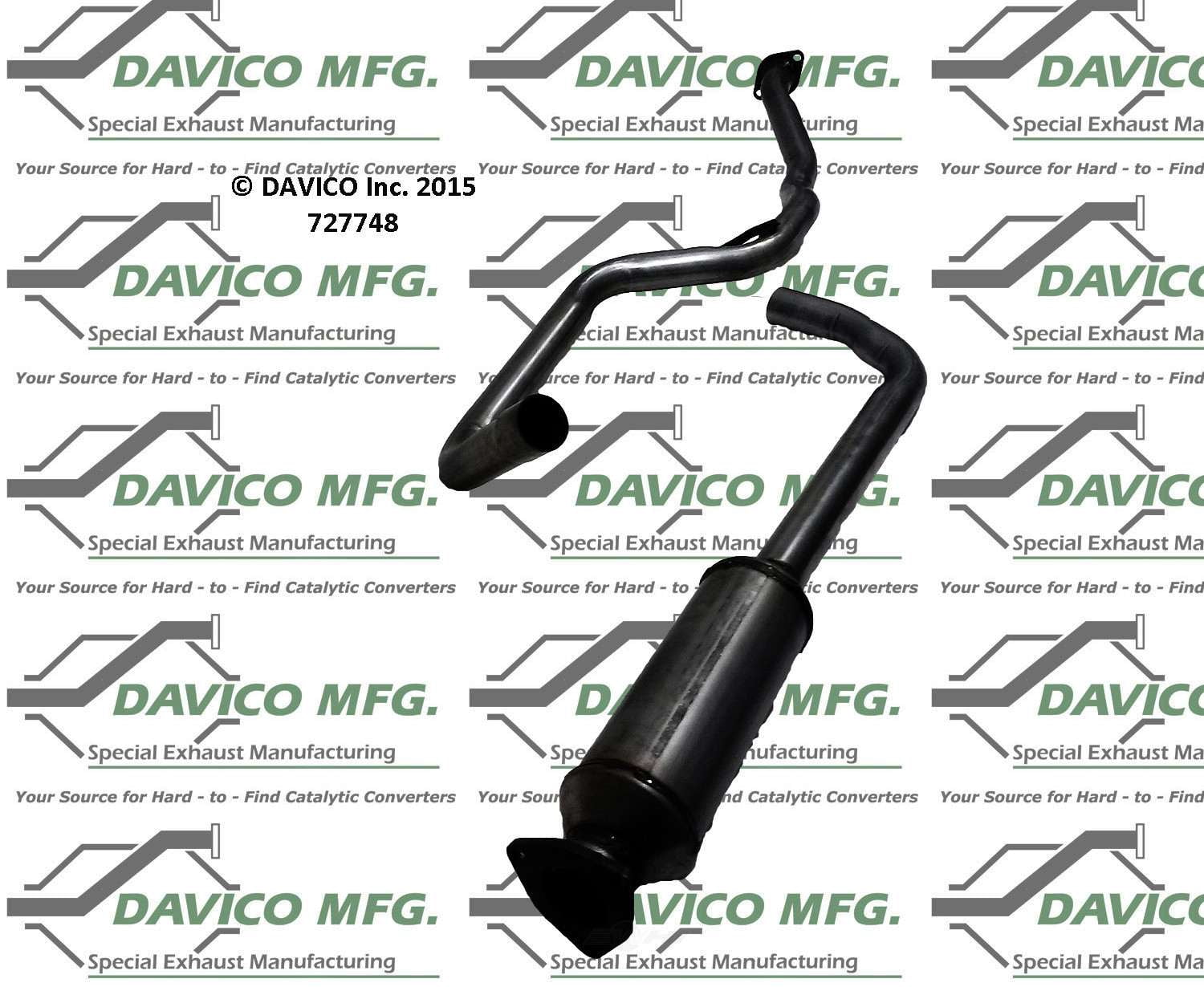 Davico Mfg 727748 Exact-Fit Exhaust Pipe