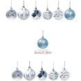 thumbnail image 3 of Wankd 12 PCS Weihnachtskugel Rosa glänzend glitzernd mate Christbaumschmuck bis Ø 6 cm Baumschmuck Weihnachten Deko Anhänger (Rosa) Zhivalor OTTO-HR-0424, 3 of 7