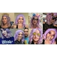 thumbnail image 4 of RightOn Purple Pink Wig for Women Short Curly Wavy Bob Purple Wig Pink Purple Wig Purple Ombre Wig Side Part Synthetic Wigs with Wig Cap, 4 of 7