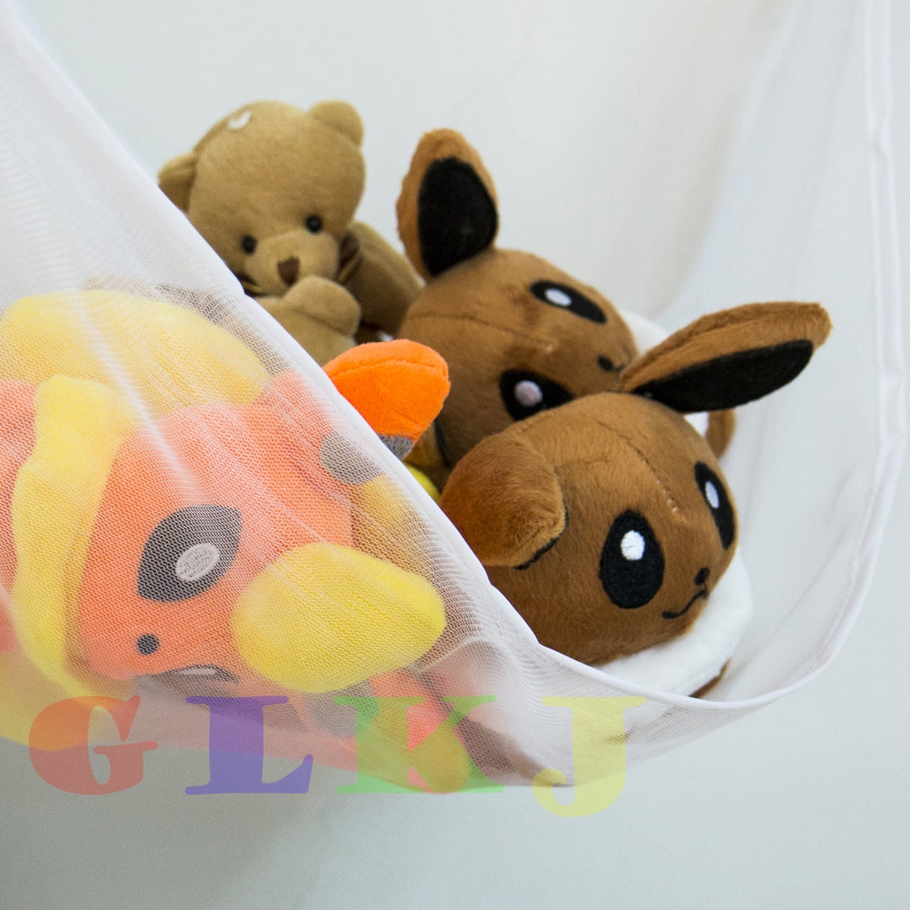 Kids Toy Corner Hammock Net Stuffed Jumbo Animals Organize Storage Organizer USA 