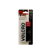 VELCRO Brand Industrial Strength Fasteners | Stick-On Adhesive | Professional Grade Heavy Duty Strength Holds up to 10 lbs on Smooth Surfaces | Indoor Outdoor Use | 1 7/8in Circles. Black . 4 ct.