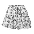 thumbnail image 3 of Women's High Waisted A-Line Skort with Built In Shorts, Tie Front Summer Skirt Shorts with Pockets for Vacation Beach Festival Casual Wear, 3 of 4