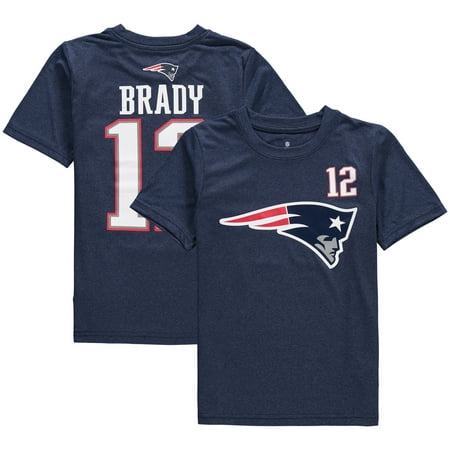 Youth Tom Brady Navy New England Patriots Player Name & Number