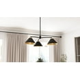 thumbnail image 2 of ALS5032MBK Quoizel Lighting Alscott - 3 Light Chandelier-10 Inch Tall and 32 Inch Wide, 2 of 4